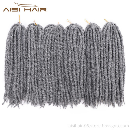 Aisi Hair 16 Inch Dreadlocks Crochet Braids Soft Goddess Faux Locs Crochet Hair Synthetic Braiding Hair 20 Inch Dreadlocks Braid